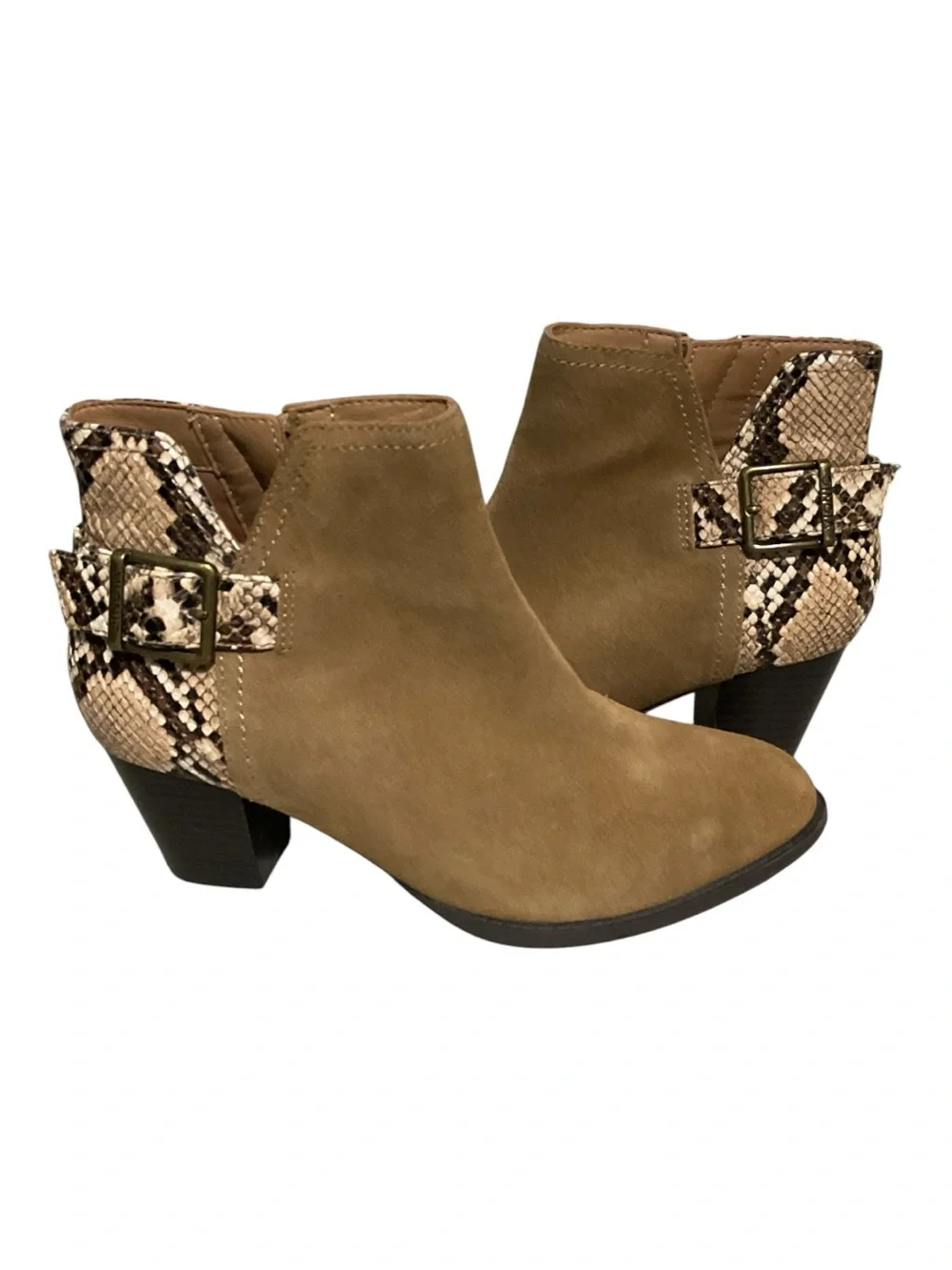 Vionic Naomi Snake Ankle Boots‎ Ladies Size 6W